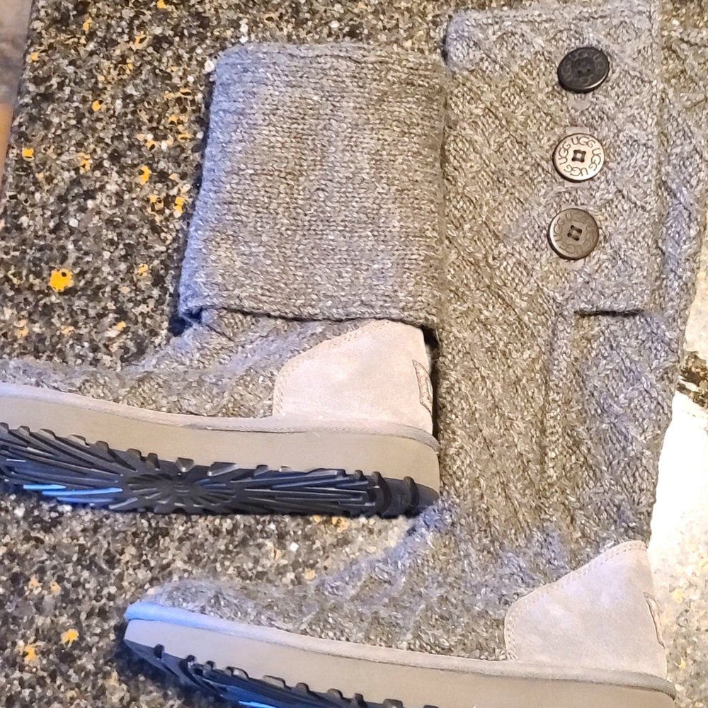 Never worn! Brand New!!!!!UGG Cardigan sweater boots. Smoke free. NWOB